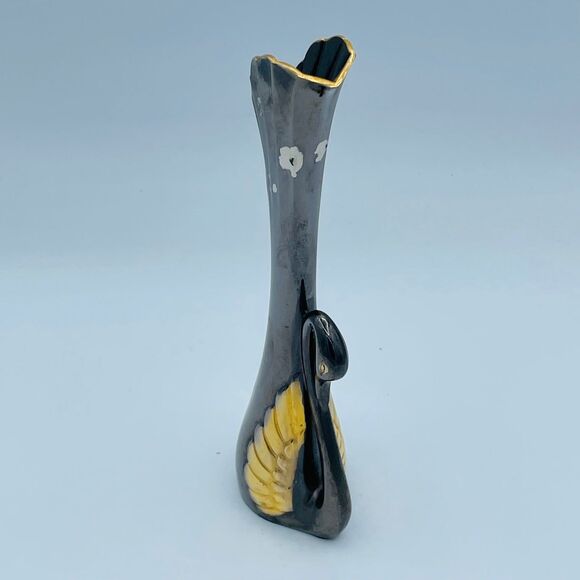 Vintage Tall Silver Plated Swan Bud Vase - Picture 2 of 8